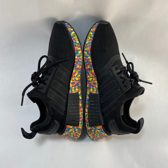 ADIDAS NMD R1 Mosiac Boost (Black/Confetti) Mens Size 4 - Picture 7 of 14